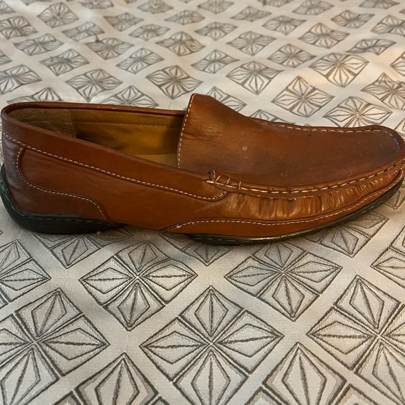 Men’s Stacy Adam’s brown leather loafers size 11 - Picture 2 of 3
